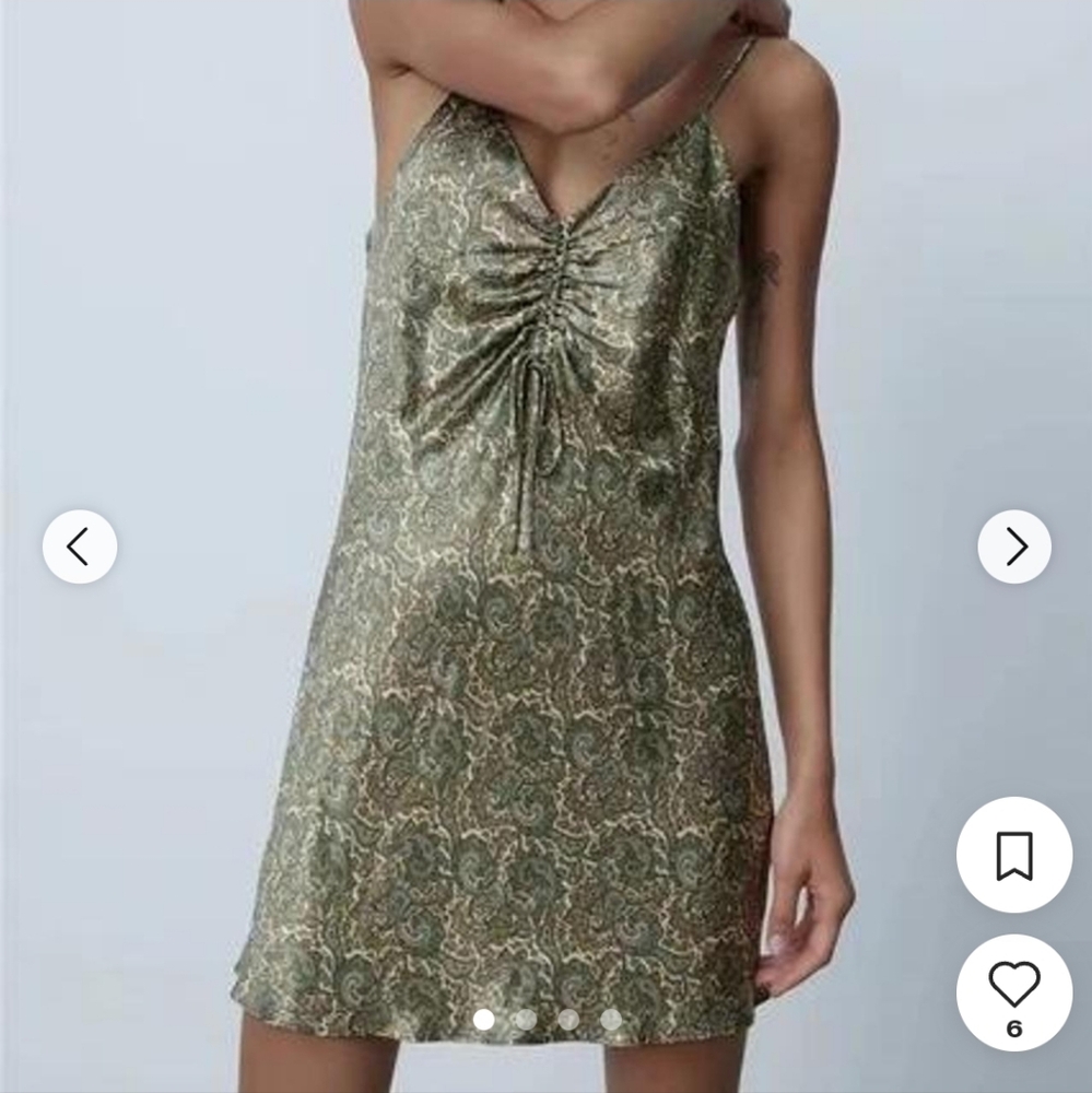 Zara Paisley mini dress